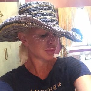 Caslon Summer hat one size fits most blue tones